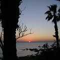Cypr,Pafos,morze,zachod slonca na plazy municypialnej #cypr #palma #zachod #slonce #pafos #morze #wakacje