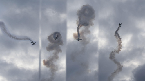 Najciekawsze zdjęcia z pikiniku lotniczego w B-B. #beczka #korkociąg #dym #samolot #akrobacje #SportyPowietrzne #latanie