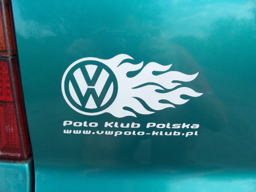 Biała wlepa Polo Klub Polska #ralph03 #ralph #PoloKlubPolska #WlepaVw #volkswagen #polo #klub