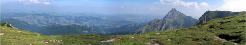 Panorama na okolice Zakopanego #Góry #Tatry #Małołączniak