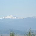 Z Kamiennej Góry widać dobrze Śnieżkę. 21.04.2009r. Trasa 110km