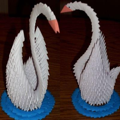 Moja pierwsza praca zrobiona techniką origami na podstawie wzoru z internetu.
Ulka dziękuję