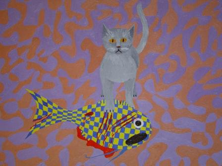 Kot z rybą #koty