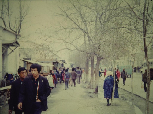 Slide show Uzbekistan 1979 Bukhara street.