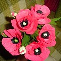 Maki #bibułkarstwo #CudaZPapieru #krepina #kwiatki #KwiatyZBibuły #KwiatyZKrepiny #artystyczne #bukiety #dekoracje #dekoratorstwo #kompozycje #kwiaty #NaStół #unikatowe #oryginalne #rękodzieło