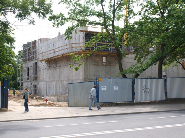 Tak wyglądał plac budowy nowego budynku szkoły muzycznej, na początku czerwca 2009 roku