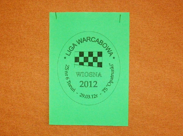 Turniej Województwa Kujawsko-Pomorskiego Szkół Specjalnych Liga Warcabowa - Wiosna 2012. ZS Nr 6 Toruń, dn. 29.03.2012r.