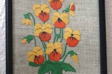 #bratki #kwiaty #HaftPłaski #rękodzieło #RobótkiRęczne