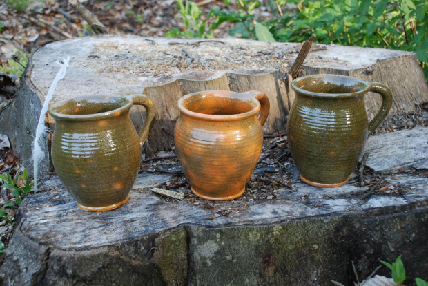 ceramika 14 wieczna #ceramika #glina #gliniak #kubek #kufel #średniowiecze