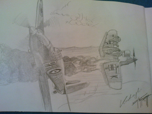 #BitwaPowietrzna #Hawker #Hurricane #rysunek #Stuka #PolskieSiłyPowietrzne