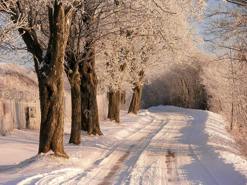Droga na koniec świata.. #śnieg #mróz #lóg #zima
