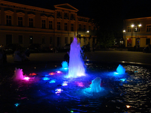 fontanna w Wągrowcu - pokaz