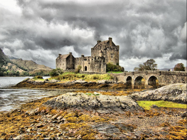 Eilean Donan Castle w technice HDR - Szkocja #zamki #budowle #Szkocja #Podroze