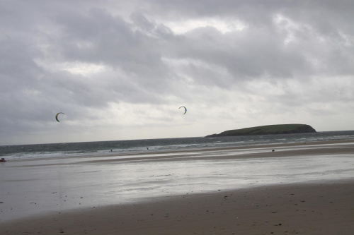 Kitesurfing, Keel Beach- wyspa Achill