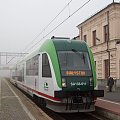 SA133-011 rel Ełk-Białystok stoi na stacji w Białymstoku