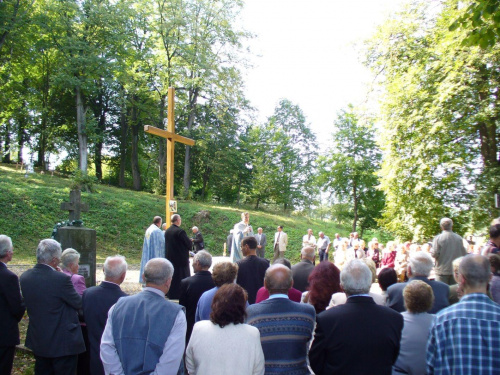 Besko 2009 - grekokatolicka Msza św. na cerkwisku #Besko #BeskidNiski #cerkwisko #cerkiew
