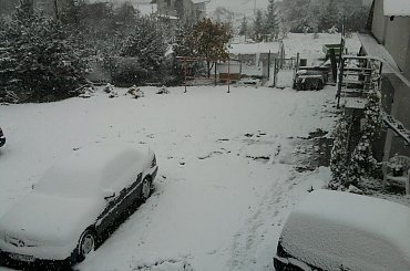 Pierwszy atak zimy 2009/2010. #zima #atak #snieg #mróz #mroz #mrozik #płatki #zaspy #lód