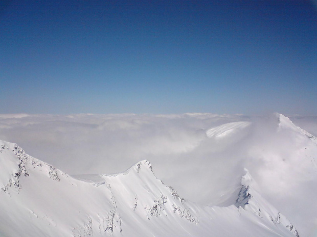 Alpy Austria. Ponad chmurami.
