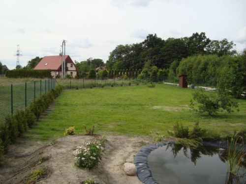 Czerwiec 2009 - ogród po zasianiu trawy #Kornelia #budowa