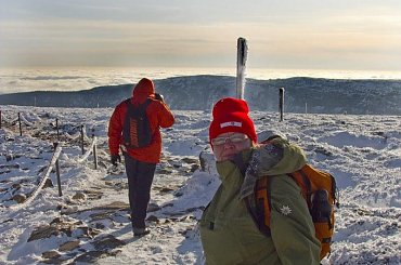A Papunia jak zwykle w chmurach ;) #Karkonosze #SzklarskaPoręba #góry #krajobraz #zima #ŚnieżneKotły