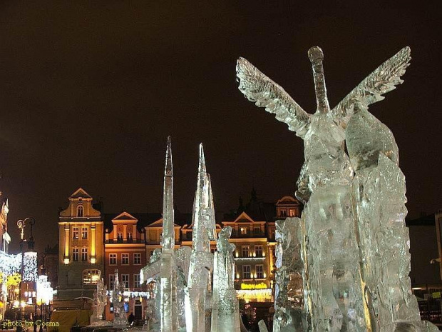 rzeźby lodowe #poznań #miasta #StaryRynek #rzeźby