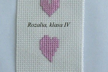 #HaftKrzyżykowy #serca