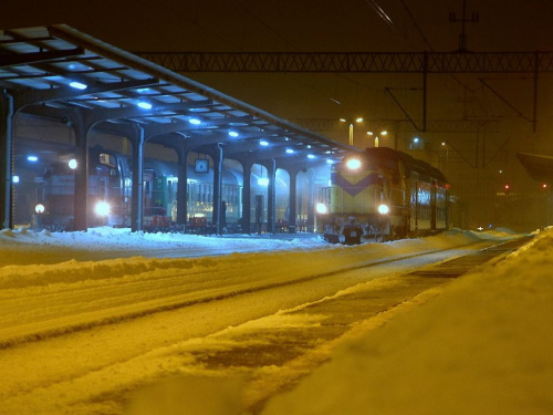 #Szczecinek #zima #pociag #kolej #infrastruktura