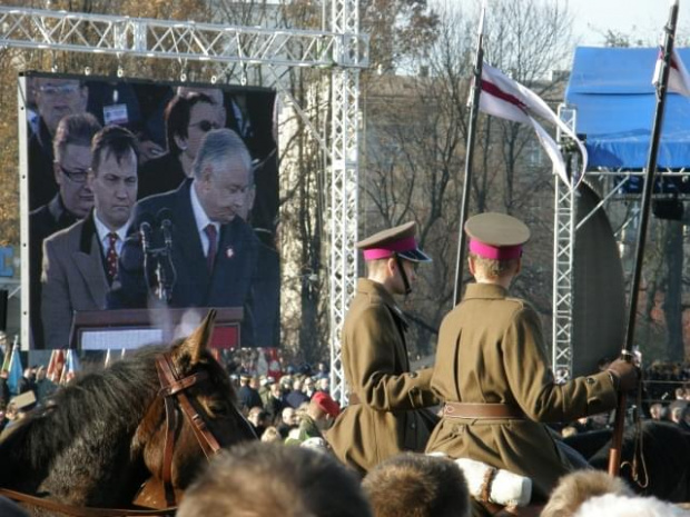 Warszawa w Swięto Niepodległości.