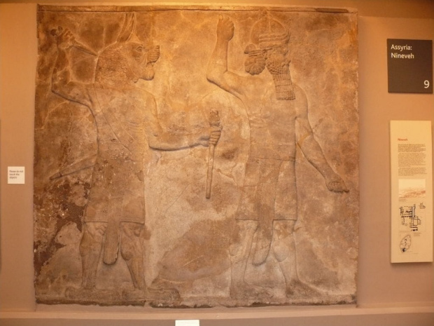 Assyria:Panel z pałacu króla Sennacheriba, 704-681 BC #BritishMuseum