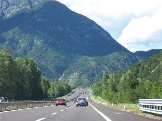 w drodze, włoskie Alpy