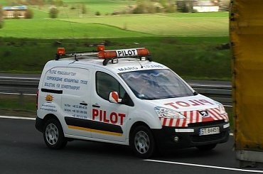 Aktualna flota Pilotażowa Peugeot Patrner 2009 #pilot #PilotażGabaryt #schwertransport #schwerlast #sondertransport
