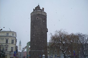 ... #lubań #baszta #budowla #zima