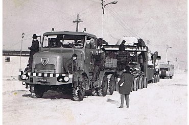 Transport Transformatora 1973 rok #pilot #PilotażGabaryt #schwertransport #schwerlast #SondertransportZREKATOWICE