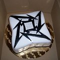 Tort - logo Metallica - dla fana zespołu #LogoMetallica #tort #CakeMetallica