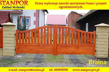 ... #bramy #wjadowe #ogrodzenia #zakład #stolarski #płoty #przesło #ZDrewna #stanpor