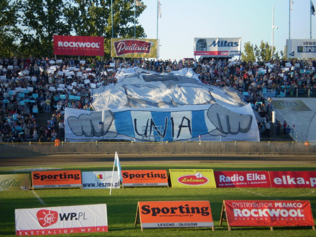 Unia Leszno - Marma Rzeszów : 16.09.2007. Oprawa meczu :)