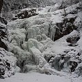 Wodospad Kamieńczyk w Szklarskiej Porębie w lodowej odmianie :) #SzklarskaPoręba #wodospad #kamieńczyk
