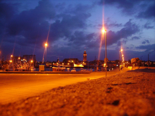 #Władysławowo #port #noc #morze