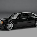 Mercedes-Benz W201 Evolution 3D model render #Mercedes #Benz #W201 #Evo #Evolution #render #model #car #classic #sport