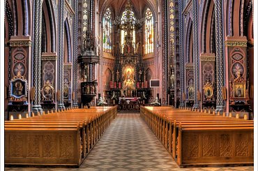 #DąbrowaGórnicza #kościół #wnętrze #HDR