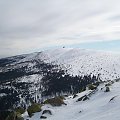 Widok ze Szrenicy na Śnieżne Kotły.. #SzklarskaPoręba #Karkonosze #zima #Szrenica #góry