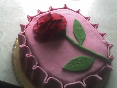 Tort - róża #tort