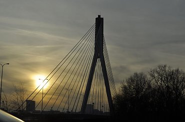 zachód słońca w Warszawie #słońca #Warszawa #zachód #most