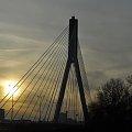 zachód słońca w Warszawie #słońca #Warszawa #zachód #most