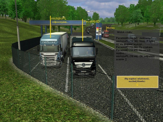 Multiplayer do ETS - HUD #multi #multiplayer #ets #euro #truck #simulator