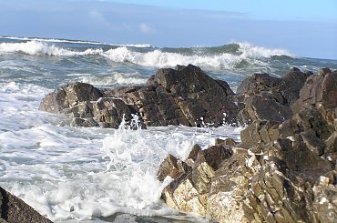 #SouthCoast #wybrzeże #morze #góry #ocean #fale #skały #przypływ