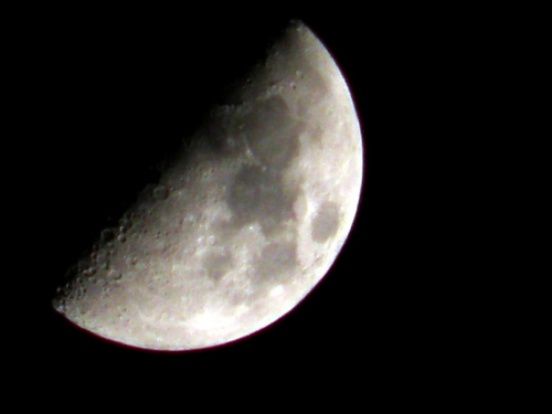 Księżyc nocą - Fota Henia #KsiężycHenio