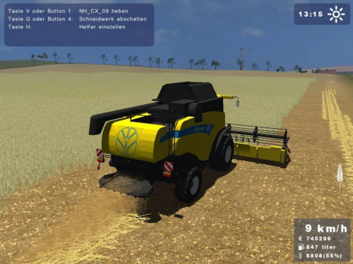 New Holland CX860 żółty #Landwirtschafts #Simulator2009 #NewHolland #Holland #CX860