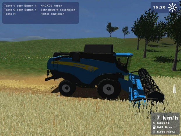 New Holland CX860 niebieski #Landwirtschafts #Simulator2009 #NewHolland #Holland #CX860