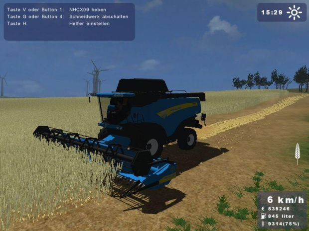 New Holland CX860 niebieski #Landwirtschafts #Simulator2009 #NewHolland #Holland #CX860